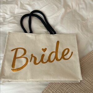 Bride canvas bag